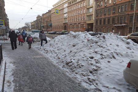 Активисты ОНФ в Петербурге проверили качество уборки городских улиц от снега