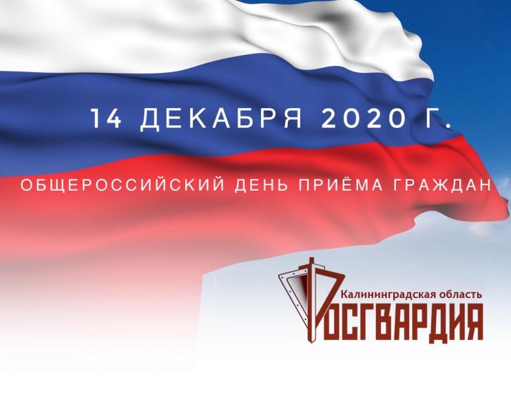 14 ДЕКАБРЯ 2020 ГОДА - ОБЩЕРОССИЙСКИЙ ДЕНЬ ПРИЕМА ГРАЖДАН