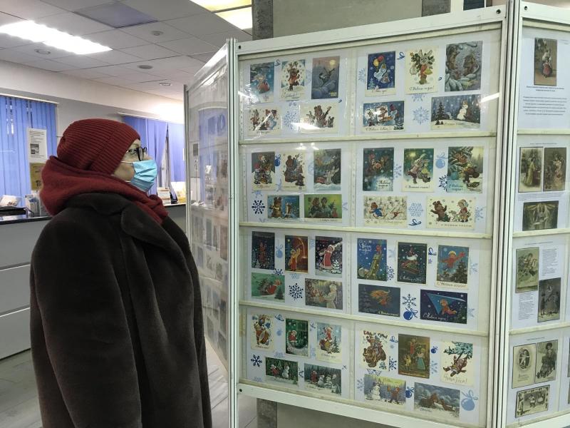 Выставка новогодних открыток и конвертов открылась в Ижевском почтамте