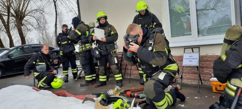 Пожарно-тактические занятия успешно прошли в Кленово