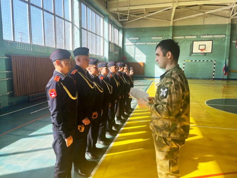В Хакасии при участии росгвардейцев выбрали лучший казачий кадетский класс