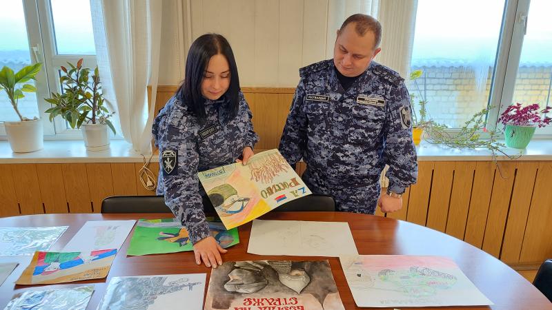 В Управлении Росгвардии по Брянской области подвели итоги конкурса детского рисунка
