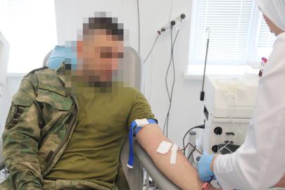 Всероссийскую донорскую акцию «От сердца к сердцу» поддержали военнослужащие ОГВ(с)