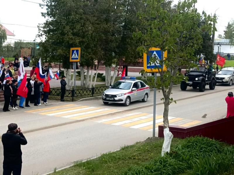 В Пензенской области росгвардейцы поддержали патриотический автопробег «Дорогами Победы»